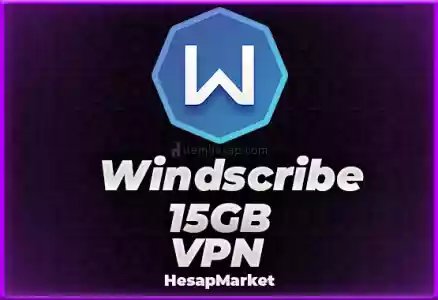 Windscribe VPN HESAP (15 GB)