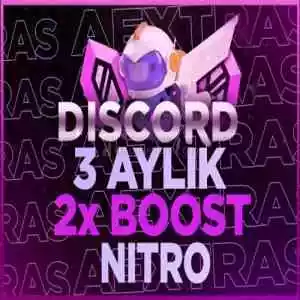 Discord 3 Aylık Nitro 2X Boost