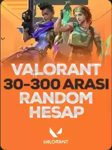 Valorant 30-300 Skinli Random Tr Hesap