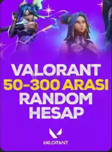 Valorant 50-300 Skinli Random Tr Hesap