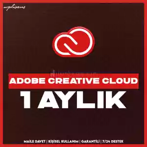 Adobe Creative Cloud 1 Aylık - KİŞİSEL