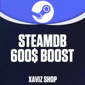 SteamDB +600 Dolar Hesap Değeri Yükseltme Boostu [Otomatik Teslimat]