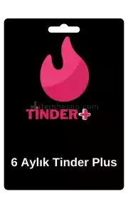 Tinder Plus 6 Aylık Abonelik Kodu