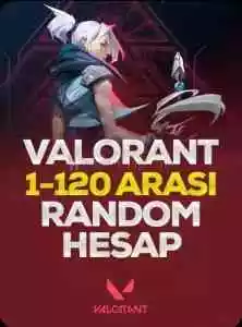 Valorant 1-120 Skinli random Hesap