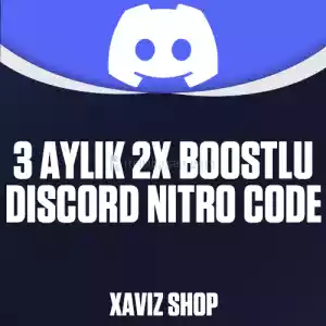 3 Aylık 2 Adet Boostlu Discord Nitro Kodu [Otomatik Teslimat]