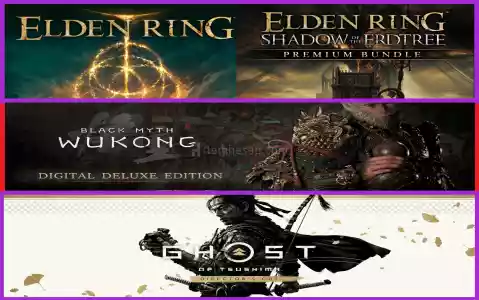 Elden Ring + Black Myth Wukong + Ghost of Tsushima