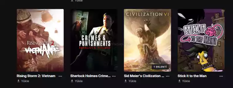 Epic Games Mail Değişimli Hesap