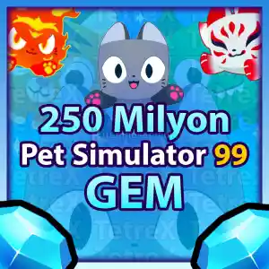 250M (Milyon) Gem / Elmas (Pet Simulator 99)