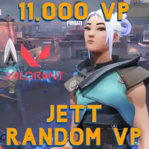 Valorant Random Vp Jett (11.000 Vp Fırsatı)