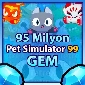 100M (Milyon) Gem / Elmas (Pet Simulator 99)