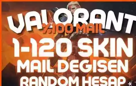 [Vip] Mail Değişen 1-120 Skin Random Hesap