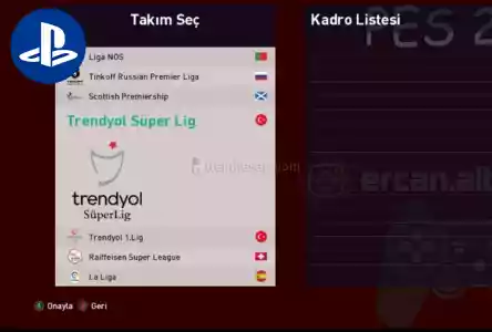 Pes 2021 - GÜNCEL KADRO TAKIM VE LİGLER - YAMA PS4-PS5