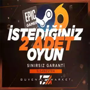 İstediğiniz 2 Oyun [Garanti + Destek]