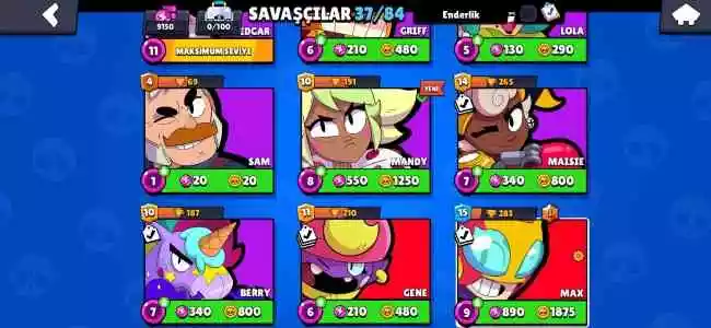 Brawl Stars [9500Kupa] Hesap