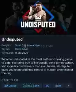 Undisputed Uygun Fiyata! Steam Hesap