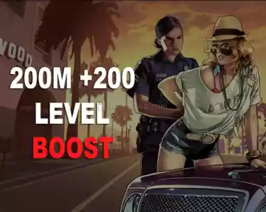 200M + 200 LEVEL+UNLOCK BOOST GTA 5 ONLİNE