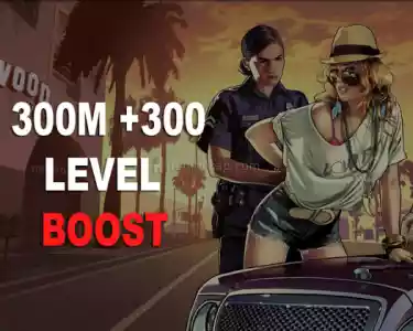 300M + 300 LEVEL+UNLOCK BOOST GTA 5 ONLİNE