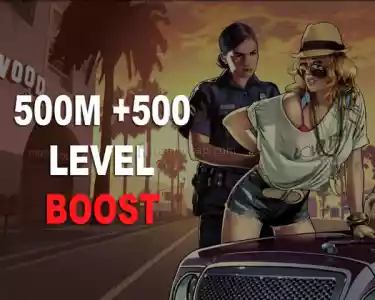 500M + 500 LEVEL+UNLOCK BOOST GTA 5 ONLİNE