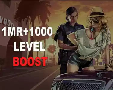 1MR + 1000 LEVEL+UNLOCK BOOST GTA 5 ONLİNE