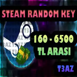 Steam 160 Tl - 6.500 Tl Random Key Oto Teslim