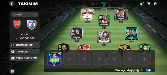 Fc Mobile 25 Satılık 100 Gen Nadir Kart Casillas 104 Seviye