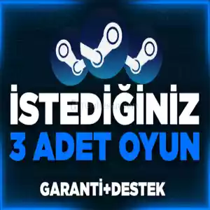 İSTEDİĞİNİZ 3 OYUN + GARANTİ & DESTEK