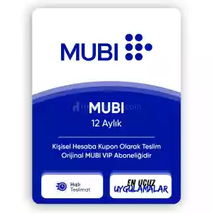 Mubi Pro - Kişisel Hesabınızda 12 Ay Kullanım