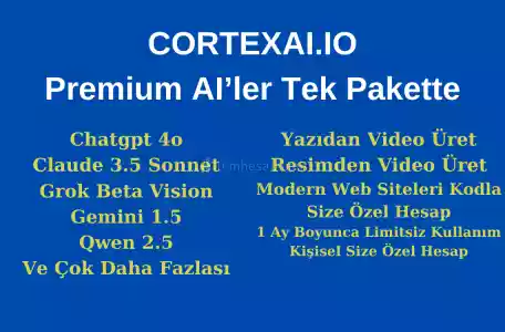 Premium AI Paketi | Aylık Erişim CORTEX ENTERPRISE