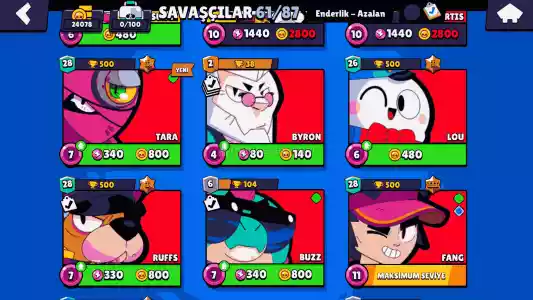 Kasılmalık 2019 Brawl Stars Hesabı