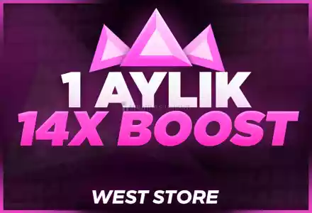 Hızlı 1 Aylık Discord 14X Boost+