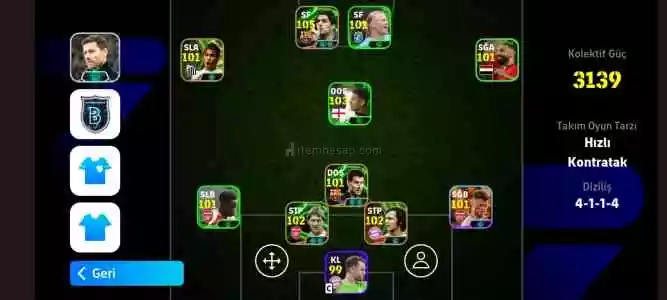 Efootball Pes 3140 Lık Manyak Hesap