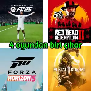 Bu 4 oyundan biri⭐FC25-RDR2-FH5-MK11⭐Steam Key