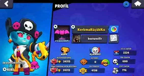 Çok Uygun Hesap 120 Elmas+800Pizza Mainlik 25 K 20-25 Karakter 700-750+Kupa