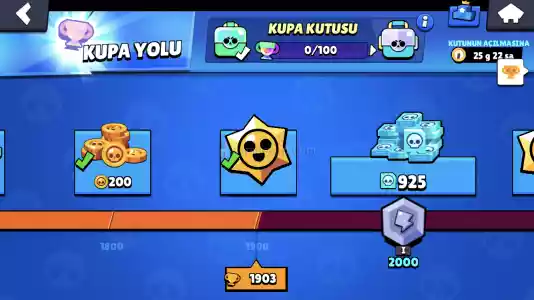 1903 Kupa 17 Karakter Brawl Stars Hesabı
