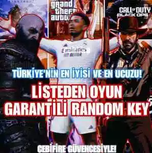 Lüks Popüler Oyun Garantili Random Key!