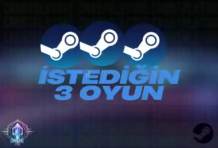İSTEDİĞİNİZ 3 OYUN + İlgili Destek