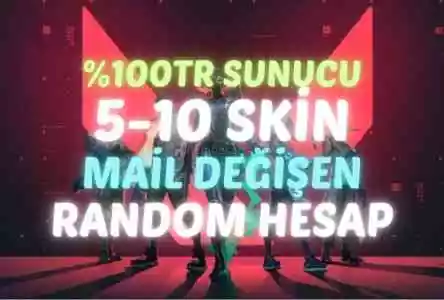 ⭐Valorant 0Tr 5-10 Skin Ranked Ready Maıl Değişen⭐