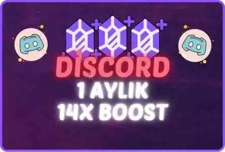 ⭐Discord 1 Aylık 14X Boost⭐