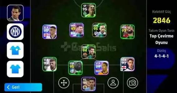 Efootball 2025 mobile 2846 kolektif güç hesap