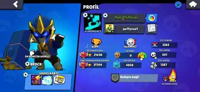 71 Karakterli 21 K Kupa G-Mail Degişimli 50+ Skin