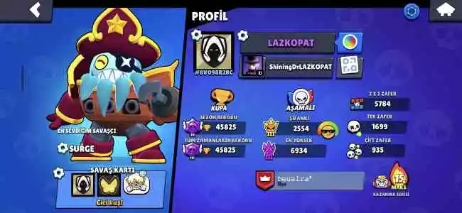45k hesap 51 destansı 74 süper ender 60 ender 2 gizemli 2 efsanevi kostüm 88 karakter