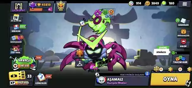 45k hesap 51 destansı 74 süper ender 60 ender 2 gizemli 2 efsanevi kostüm 88 karakter