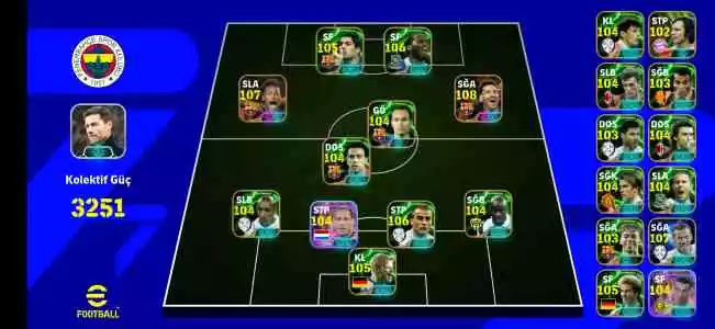 E football 3251 Kollektif Güçlü Hesap