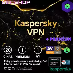 ⭐[1 Aylık] Kaspersky Vpn Ve Premium (+20 Cihaz)