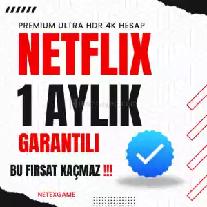 Netflix Premium Ultra HD 4K – 1 Ay Garantili Hesap