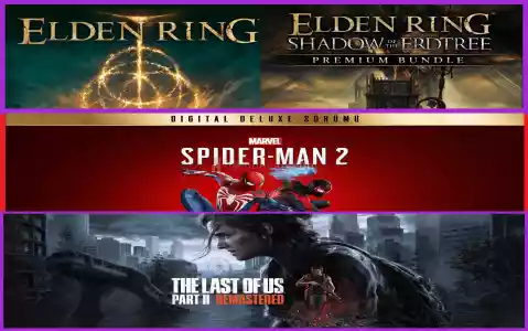 Elden Ring Shadow of the Erdtree + Spiderman 2 + The Last Of Us Part 2 Remastered