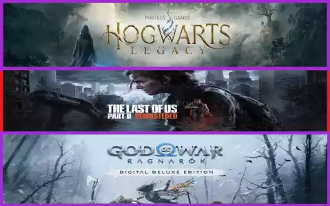 Hogwarts Legacy + The Last Of Us Part 2 + God Of War Ragnarök
