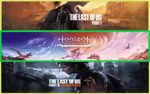 The Last of Us Part I + Horizon Forbidden West + The Last of Us Part II Remastered