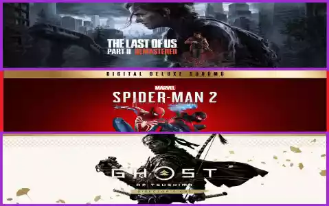 The Last of Us Part II + Spiderman 2 + Ghost of Tsushima