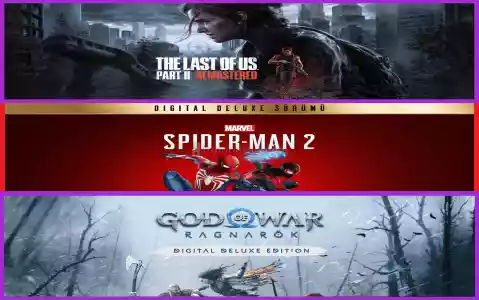 The Last of Us Part II + Spiderman 2 + God Of War Ragnarök